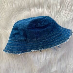 Adult Denim Blue Bucket Hat - Casual Sun Hat